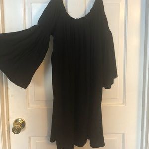 Off Shoulder Black Dress